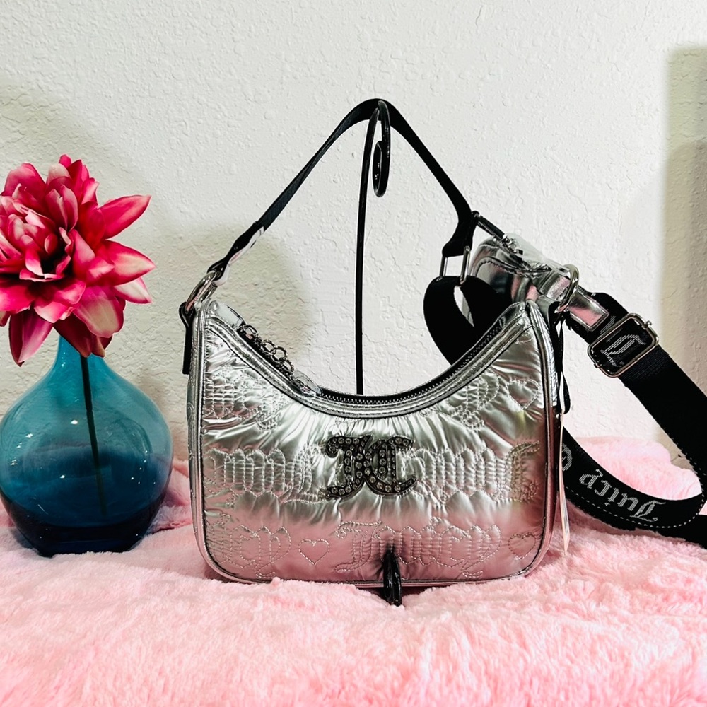 Juicy Couture Pink League Hobo Crossbody